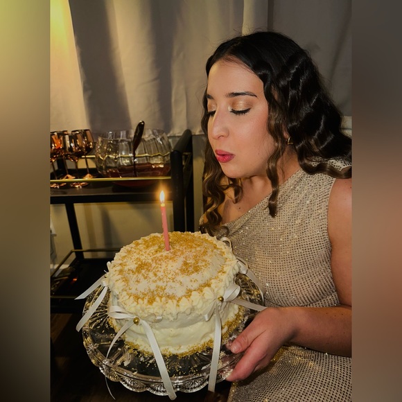 Meshki Gold One Shoulder Dress - Picture 5 of 5